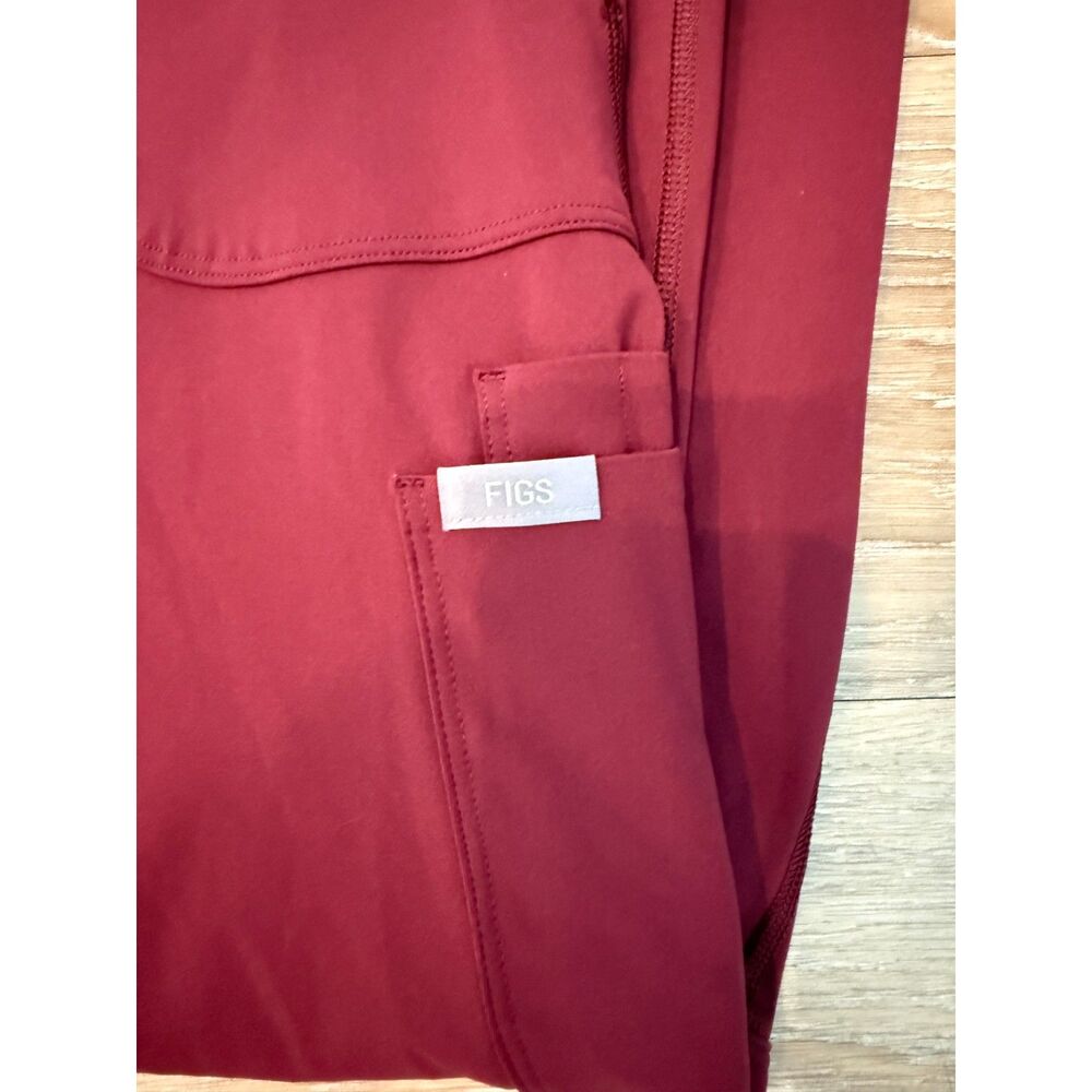 Figs Maroon Scrub Pants Size Large - Picture 2 of 6